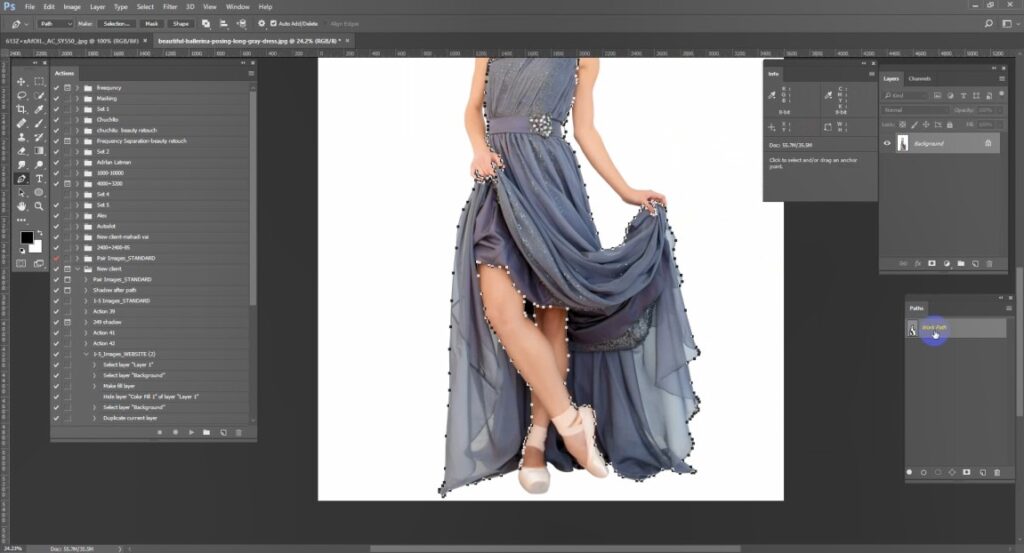 change color of a dress in Photoshop