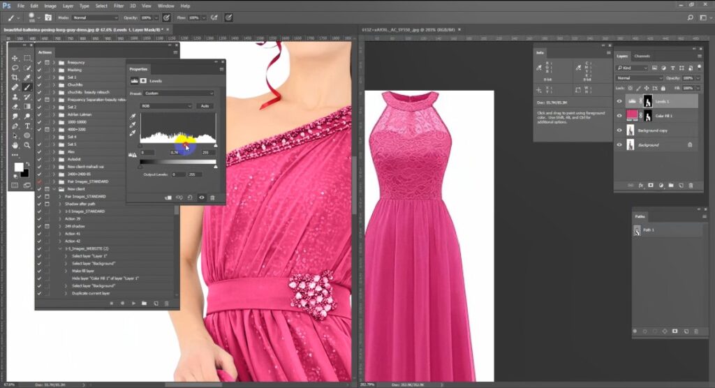 how to change dress in adobe photoshop