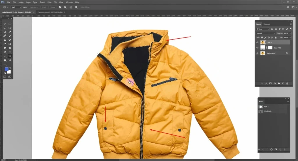 Jacket Color Changing Tutorial for Clothing Photography 6 change-jacket-color-in-photoshop
