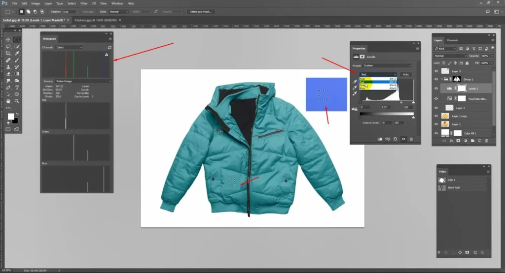 Jacket Color Changing Tutorial for Clothing Photography 9 change-jacket-colors-in-photoshop
